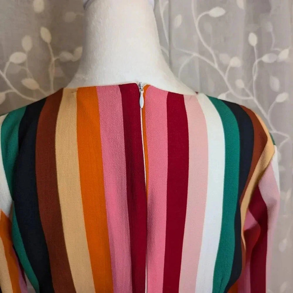The Impeccable Pig V-Neck Colorful Mini Dress, Size S - Picture 5 of 6